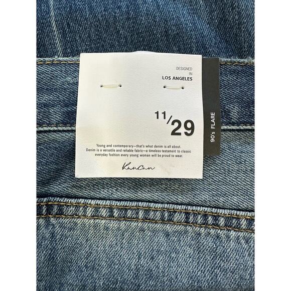 NWT Kancan 90s flare wide leg rigid denim jeans - Picture 7 of 9